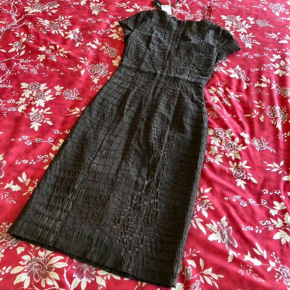 *NWT* Snake-Print Pleated-Waist Sweetheart Neck Dress - Made in Canada- XXS - Picture 7 of 16
